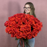 Моно-букет из 51 розы сорта Nina